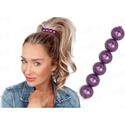 Doplněk ke sponám Pony-O ve tvaru perel Obsah: Purple Pearl