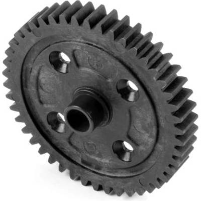 Xray racing Спур Xray COMPOSITE CENTER DIFF SPUR GEAR WITH MOULDED-IN STEEL BUSHING 46T - GRAPHITE XRA354946-G (XRA354946-G)