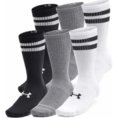 Under Armour UA Essential 6pk Crew černášedábílá