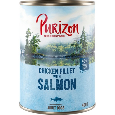 Purizon Adult losos so špenátom a kokosom 6 x 400 g