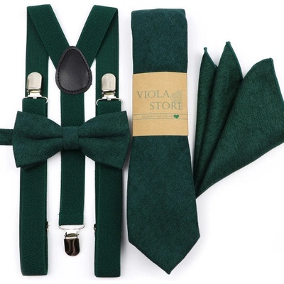 Amparo Miranda set motýlek a kšandy SM779 zelený – Zboží Dáma