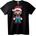 NOONEBRAND Тениска Mario с Дядо Коледа Шапка - 3XL, Black