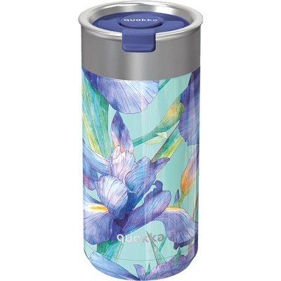 Quokka termohrnek se sítkem Boost 400 ml blue irises