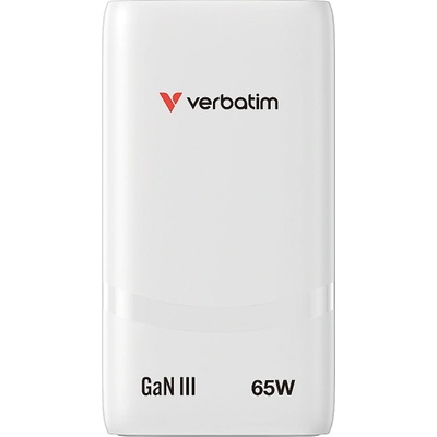 Verbatim Fold 'n' Go GaN Charger 65W EU plug White (32355)