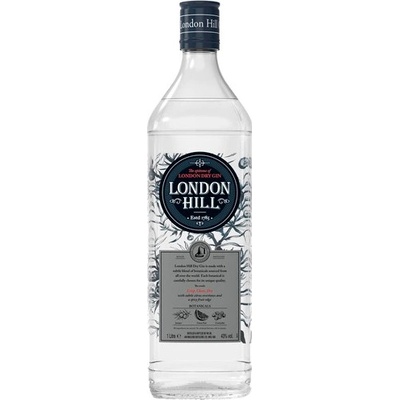 London Hill Dry Gin 43% 1 l (holá láhev)