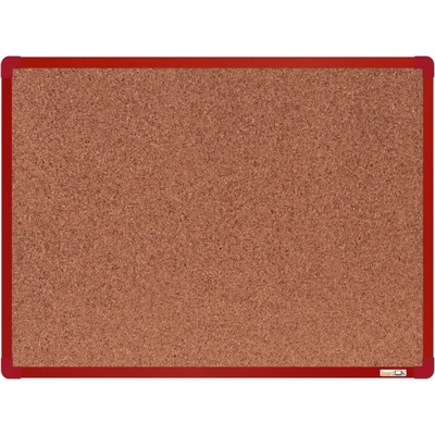 BoardOK tabule korek 90 x 60 cm červený rám