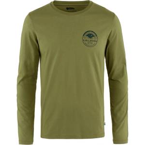 Fjällräven Мъжка блуза с дълъг ръкав Fjällräven Forever Nature Badge L/S T-Shirt Longsleeve - Caper Green - размер XXL (016-6231-0416)