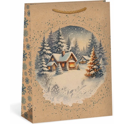 ARGUS Darčeková papierová taška (23.3 x 31.3 cm) - Domček v lese 08540096