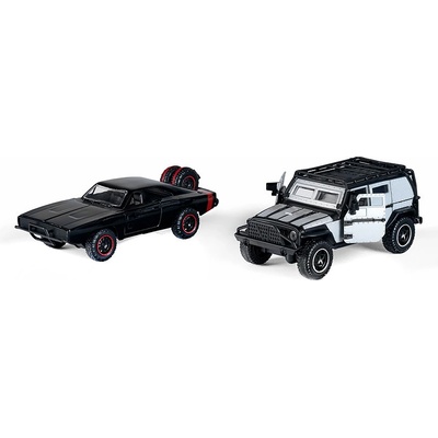 Jada Sada 2ks: Dodge Charger R/T:Jeep Wrangler Fast and Furious Toys 1:32