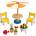 HaPe International Комплект дървени мини мебели Hape - Вътрешен двор, 7 части (H3460)