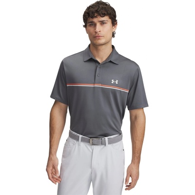 Under Armour Блуза с яка Under Armour Men's Stripe Short-Sleeve Performance Polo Shirt - Grey