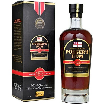 Pusser's Rum 15y 40% 0,7 l (čistá fľaša)