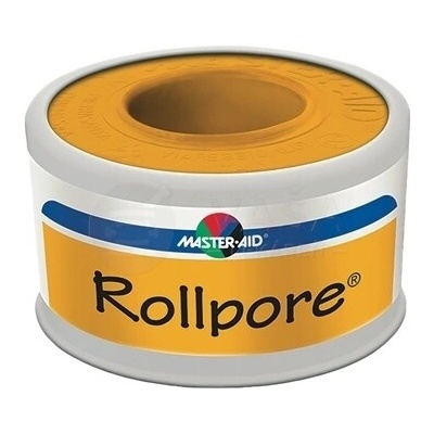 Master Aid Rollpore Jemná fixačná cievková náplasť z netkanej textílie 2,5 cm x 5 m 1 náplasť na cievke