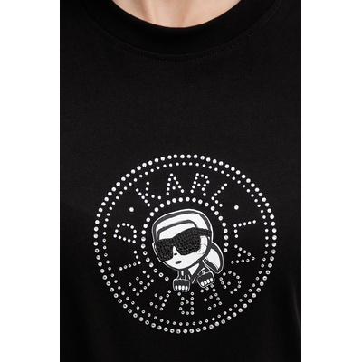 Karl Lagerfeld тениска дамска памучна IKON (B2W17025)