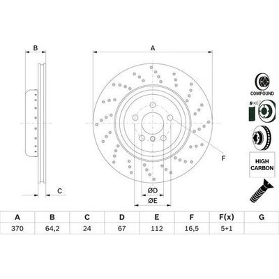 Brzdový kotouč - Bosch 0986479G13