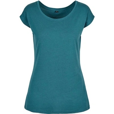 Build Your Brand Dámske tričko so širokým výstrihom BB013 Teal