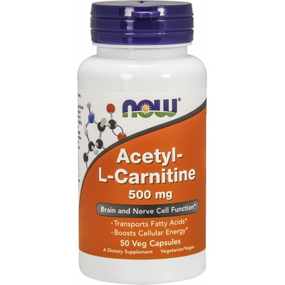 NOW Acetyl L-Carnitine 500 50 kapsúl