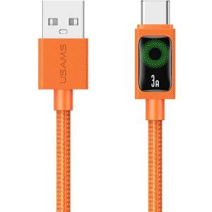 USAMS Кабел USAMS U92 18W за USB-C към USB-A, 1.2 м, оранжев (Usa001732)