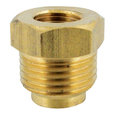 V&G Valogin Mosadzná redukcia so spätnou klapkou k manometru 1/4 "x 1/2"