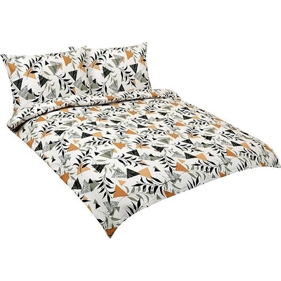 Bellatex Povlečení krep F 80/207 zahrada krémová 180x220 2x70x90