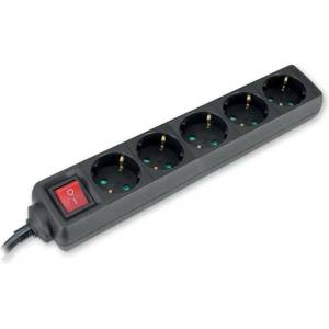 Commel РАЗКЛОНИТЕЛ 5ГНЕЗДА КЛЮЧ 3М ЧЕРЕН commel (3858890447538)