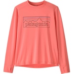 Patagonia Детска спортна тениска Patagonia Kid's L/S Cap SW T-Shirt Sport shirt - P-6 Outline: Pickled Pink - размер XL (704-4467-0515)
