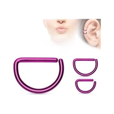 Šperky4U piercing do nosu ucha fialový N01083-1208