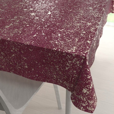 Biante Sametový ubrus Isabela IBL-006 Gold Design vínový 120x160 cm