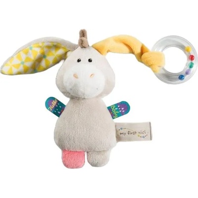 NICI Бебешка дрънкалка NICI - Магаренцето Мули, 15 х 8 cm (42080)