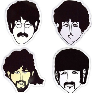 The Beatles Yellow Submarine Heads Embossed Магнит (YSMAGSET02)