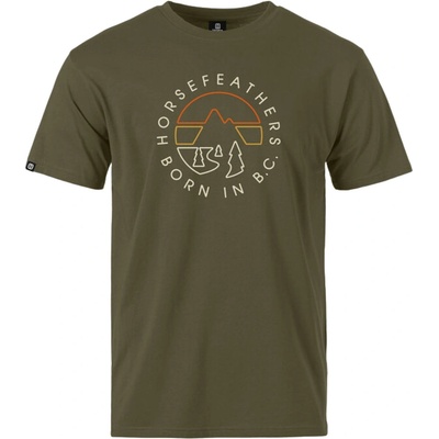 Horsefeathers Line Circle Burnt Olive