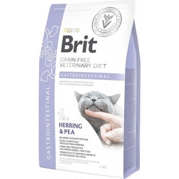 Brit Veterinary Diets Gastrointestinal за котки с храносмилателни разстройства с Херинга и грах 2kg