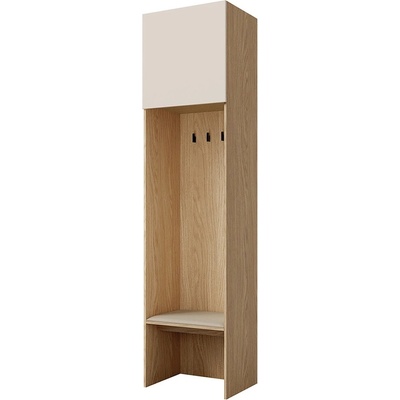 Jurek předsíňová stěna Soreno šířka 58 cm výška 237 cm Jarní dub makadamia