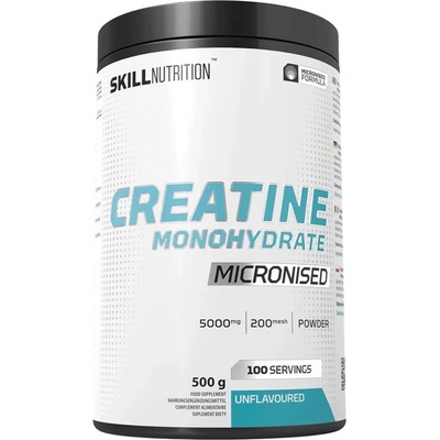 Skill Nutrition Micronised Creatine Monohydrate Natural, 500 Grams