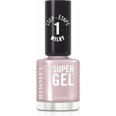 Rimmel Super Gel gélový lak na nechty bez použitia Uv Ledlampy odtieň cream blend 110 12 ml