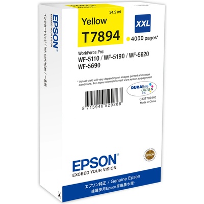 Epson Глава за Epson WorkForce Pro WF-5100/WF-5600 Series - Ink - T7894XXL / C13T789440 - Yellow - XXL - PN C13T789440 (C13T789440)