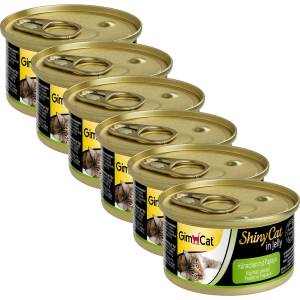 Gimborn GimCat ShinyCat пиле + папая 6 x 70 г