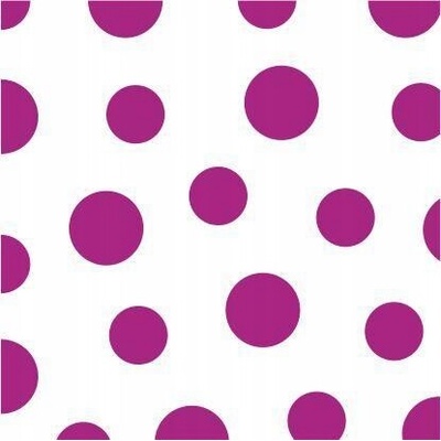 Harmony obrúsky DOTS bodka 33x33 cm fialové 30 ks