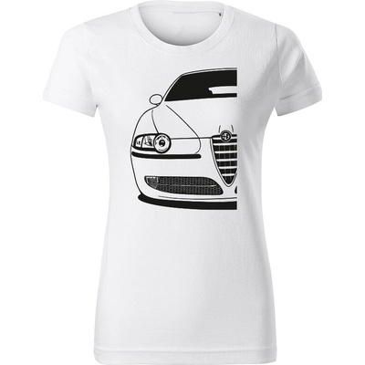 Tričko Alfa Romeo 147 dámske tričko Biela