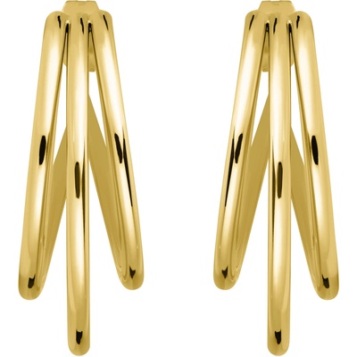 Rosefield náušnice zlaté Triple Hoops JETHG-J573