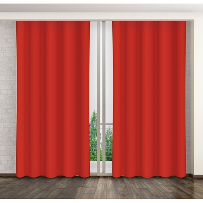 Jednofarebný záves červený ZMA66 Rozmer závesu: 160x250cm