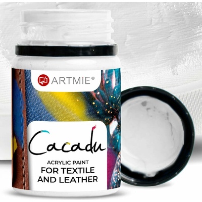 Artime Cacadu farby na textil a kožu 50 ml 1 biela