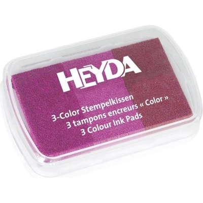 Heyda pečiatková poduška trio odtiene ružovej