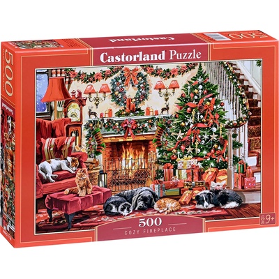Castorland Пъзел Castorland от 500 части - Уют край камината