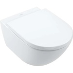 Villeroy & Boch Subway 3.0 - Окачена тоалетна чиния със седалка SoftClosing, TwistFlush, алпийско бяло 4670TS01 (4670TS01)