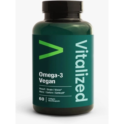 Vitalized Omega-3 Vegan mäkké gélové tablety 1500 mg 60 kapsúl