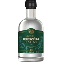 Mini Borovička Reserva 43% 0,05 l (čistá fľaša)