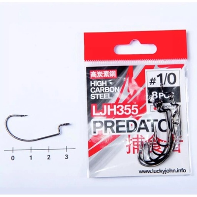 Lucky John Predator Offset 355 veľ.1 8 ks