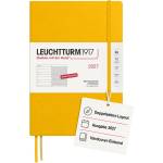 Leuchtturm1917 Weekly Calendar 2027 Composition (B5) with Notebook - German Diary, Sunflower, January-December 2027, Weekly Overview on the Left + Notes Page on the Right - 400041 (400041)