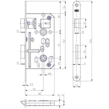 Hobes K 135 WC 72/80 mm PL